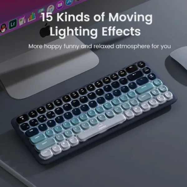 UGREEN Wireless & Wired Mechanical Keyboard (84 Keys, Brown Switch) | Bluetooth 5.0 + USB‑C