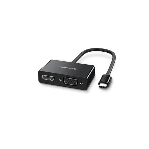 UGREEN Type‑C to HDMI + VGA Converter | Dual Display | Compact Design