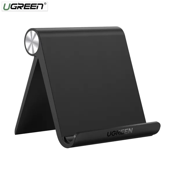 UGREEN Multi‑Angle Adjustable Portable Stand for iPad / Mobiles | Foldable | Universal Compatibility Black