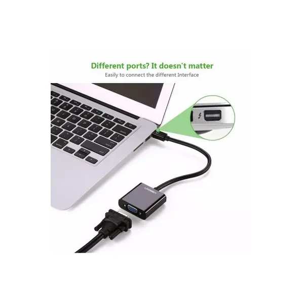 UGREEN Mini DisplayPort to VGA Converter | Full HD | Plug & Play