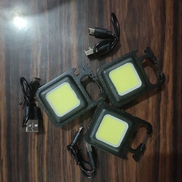 Mini LED Flashlight Work Light Portable Pocket Flashlight Keychains USB Rechargeable For Outdoor Camping Small Light 1