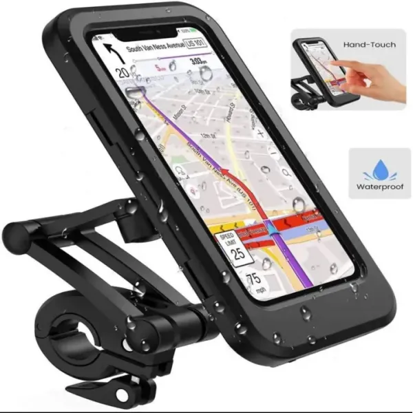 Waterproof Motorcycle Mobile Cellphone Stand Phone Holder Bag For Motorcycle Water Proof