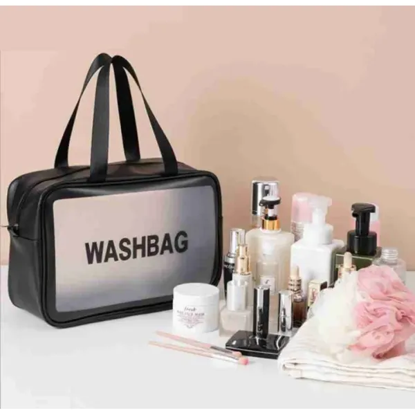 3Pcs Makeup and Toiletries Multipurpose Toiletry Bag for Women Men Waterproof Transparent Cosmetic Zipper Toiletry Handbag Travel Accessory
