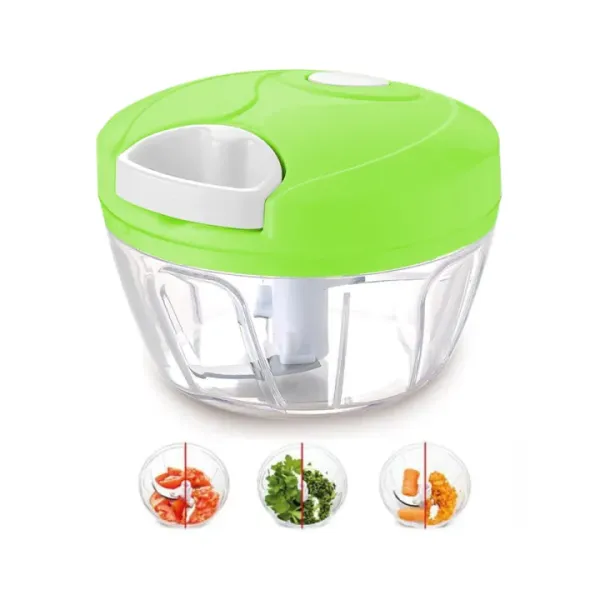 Compact Handheld Vegetable Chopper with Multi-Size Blades - 220V Hand Pulled Food Processor for Fruit, Nut, Onion Mincer, Spice Blender (1Pcs)