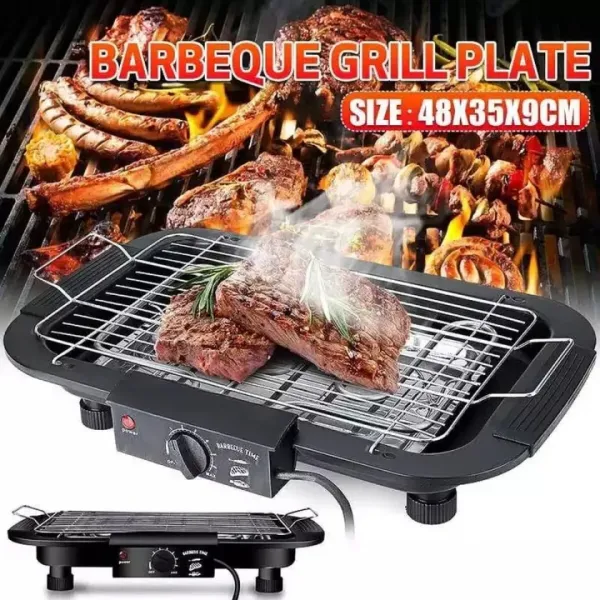 Smoke Free Electric Barbeque Grill - 2000W