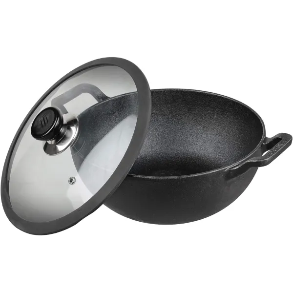 24 cm Vinod Ferona Cast Iron Kadai