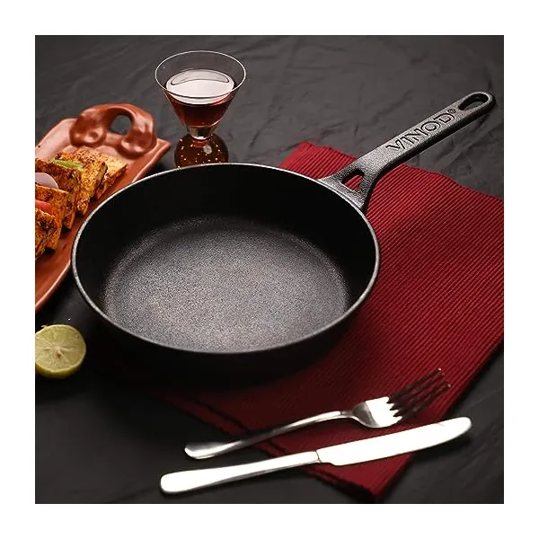 Vinod Legacy Pre‑Seasoned Cast Iron Frypan – 24 cm