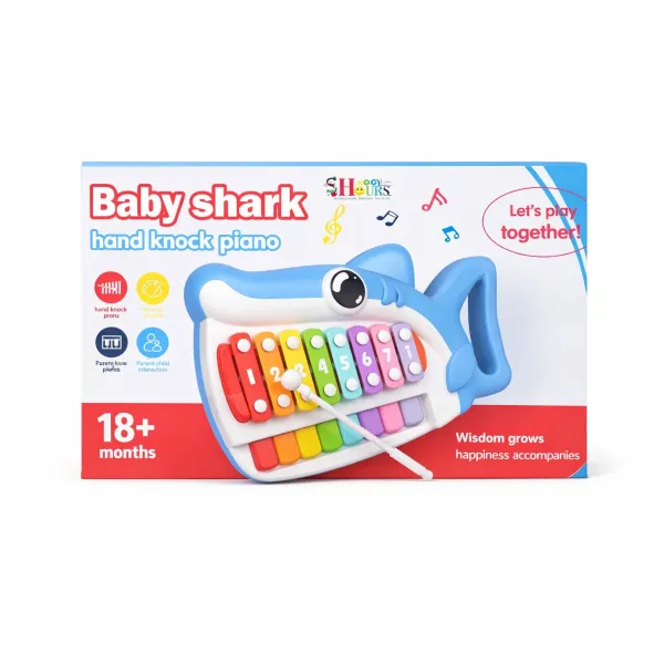 Baby Shark Hand Knock Piano – Musical Learning Toy for Toddlers