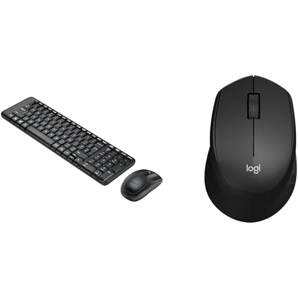 Logitech Combo MK215 Wireless Keyboard & Mouse – Reliable 2.4GHz Performance