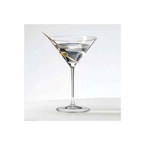 Classic Optic Martini Glass – Elegant Conical Cocktail Glass with Textured Ripple Bowl