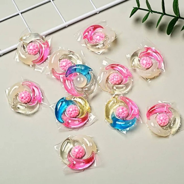 4 in 1 Mini Liquid Detergent Pods for Front/Top Load Washing Machine Wet and Dry Plastic Cleaning Cloth