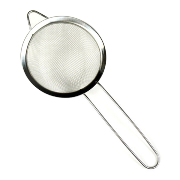 Tea Strainer – Just Kitchen Fine Mesh Sieve Strainer Stainless Steel Mesh Strainer with Handle for Strain Drain and Rinse