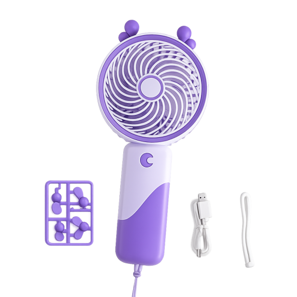 LANYARD Rechargeable Mini Handheld Fan – Portable Cooling Device