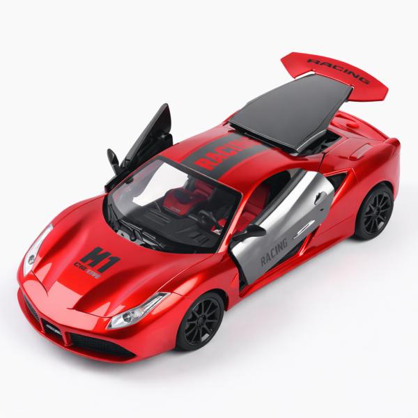 Generic Red Remote Control Sports Car – Sleek Design with Openable Doors