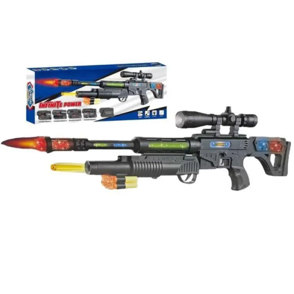 Polyresin Futuristic Toy Gun – Light‑Up Blaster