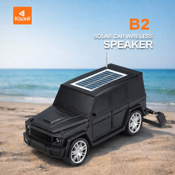Kisonli B2 Solar‑Powered Bluetooth Car Speaker