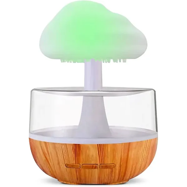 Rain Cloud Humidifier, Raining Cloud Water Drip Cloud Diffuser Humidifier Night Light Aromatherapy Essential Oil Diffuser with 7 Changing Colors Lights Water Drop Sound